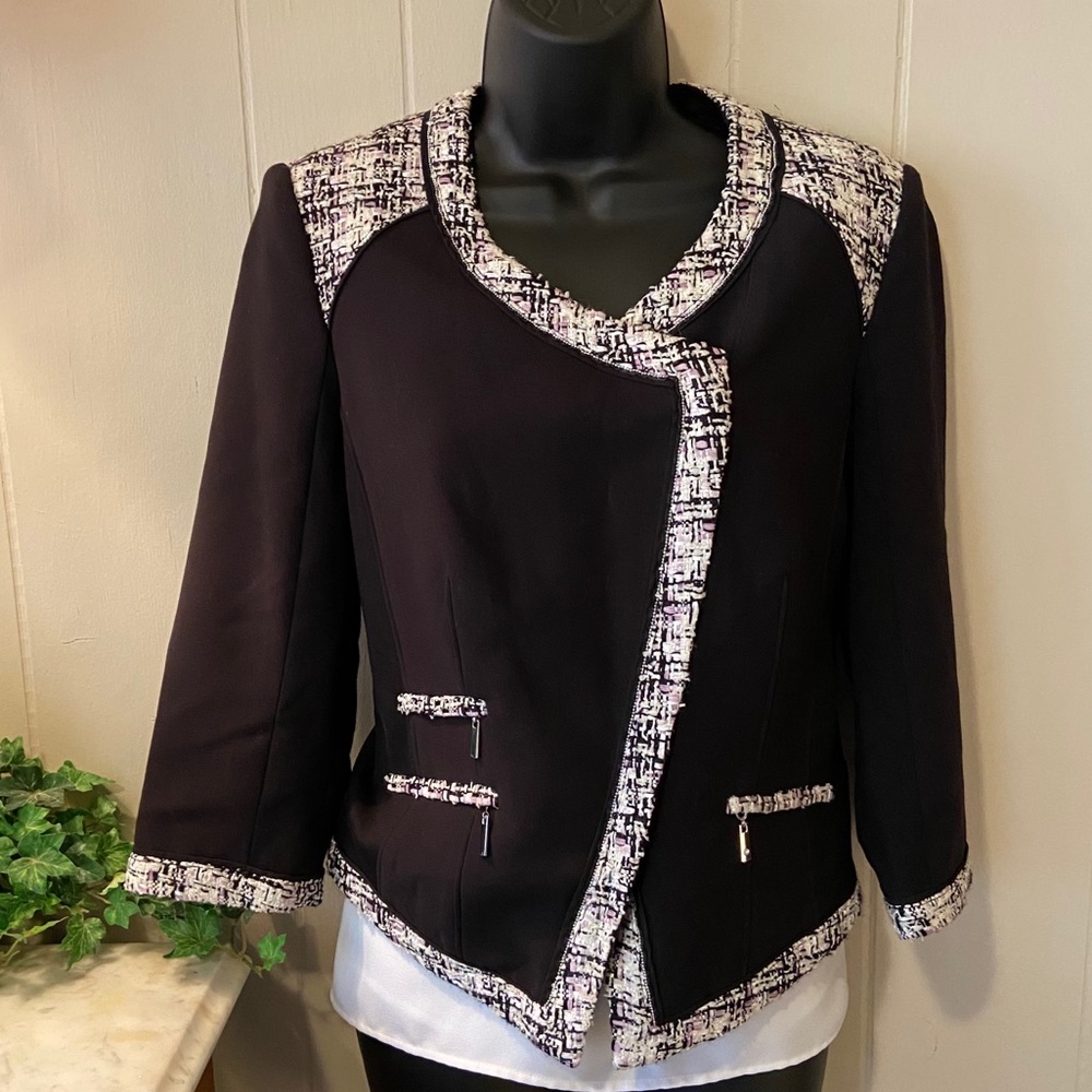 Moto Blazer 3/4” Sleeves White House Black Market